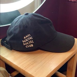 Anti Social Social Club Black Dad Hat Authentic